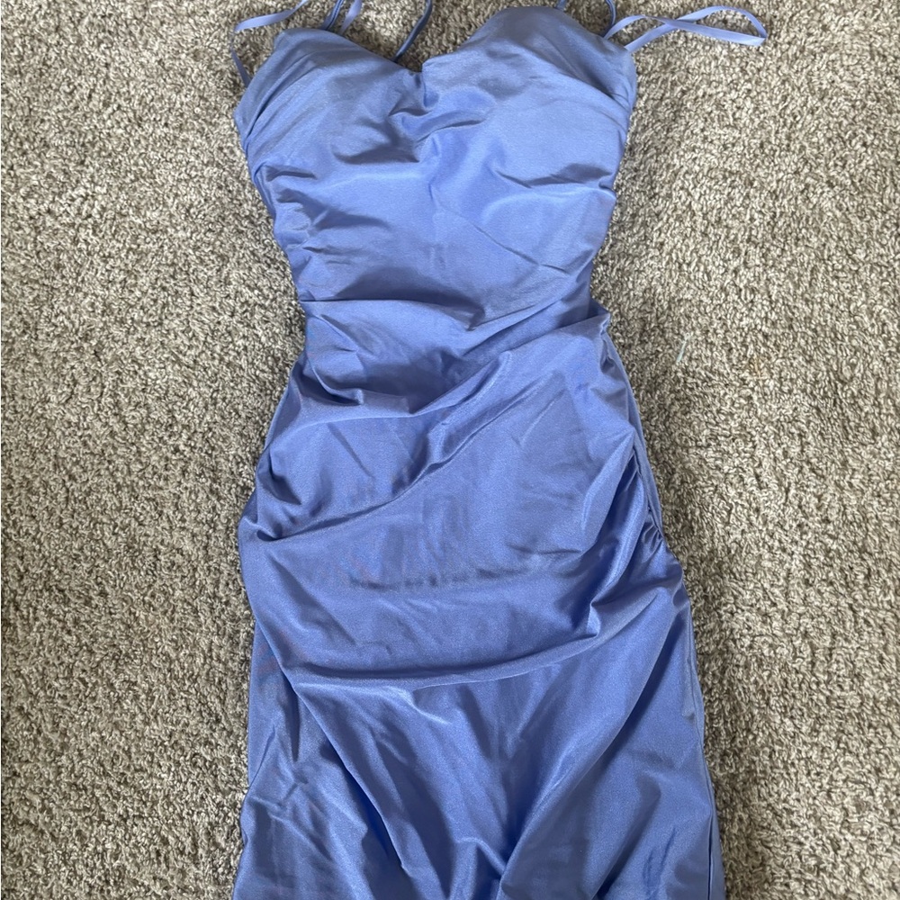 Elegant Periwinkle Sleeveless Dress